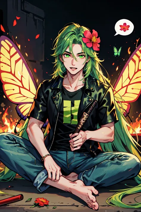 1boy, male focus, solo,  ThisisNotFine beatyou-up-meme GenderlessFaeVibes