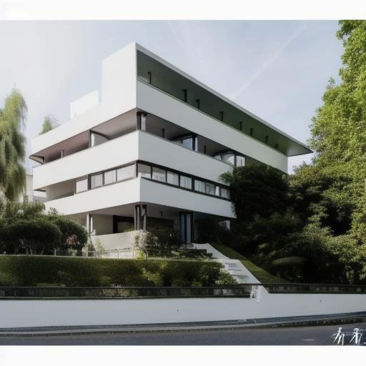 zhuai_villa,RAW photo, photo of a maison , (high detailed skin:1.2), 8k uhd, dslr, soft lighting, high quality, film grain, Fujifilm XT3 , <lora:zhuai_Le Corbusier_v2.5-000016:1>