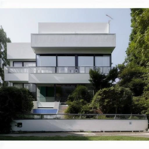 zhuai_villa,RAW photo, photo of a maison , (high detailed skin:1.2), 8k uhd, dslr, soft lighting, high quality, film grain, Fujifilm XT3 , <lora:zhuai_Le Corbusier_v2.5-000016:1>