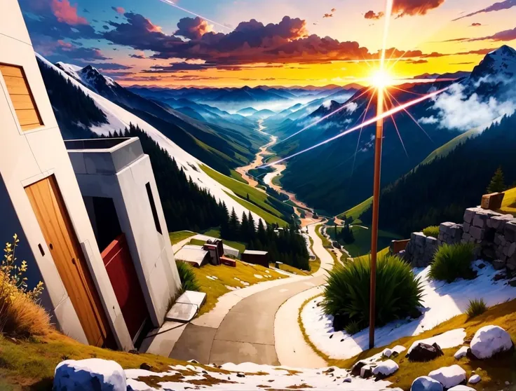 SFW, Solo:1.3, ((full body):1.2),
MedabotV2, in the mountains at sunrise, windy, detailed face, detailed eyes,
nice hands, perfect hands,
warzone, combat, laser weapons,
<lyco:GoodHands-beta2:1.0>