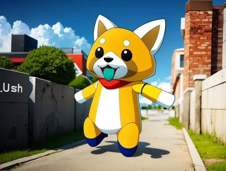 SFW, Solo:1.3, ((full body):1.2),
MedabotV2, Retsuko,
nice hands, perfect hands,
<lyco:GoodHands-beta2:1.0>
<lora:Retsuko:0.5>