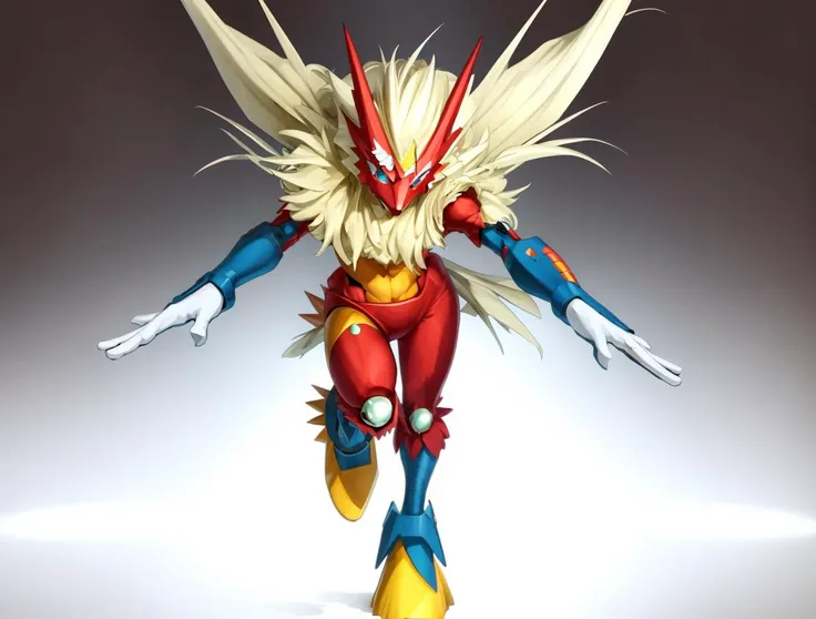 SFW, Solo:1.3, ((full body):1.2),
MedabotV2, Blaziken,
nice hands, perfect hands,
<lyco:GoodHands-beta2:1.0>
<lora:Blaziken:1>