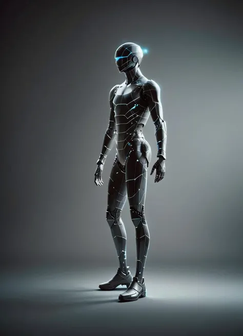 (style of Android Jones:1.1) (full body shot:1.1) <lora:dataviz_style_xl_v1:0.8> dataviz style, white tones, silhouette, Hyper-realistic hyperdimensional artificial humanoid being beautiful intricately detailed, with regularly textured bioluminescent skin, ornate, hyper futuristic artstation, bokeh, creature <lora:Abandoned_SDXL:0.8> ais-abandz , subsurface scattering, Photorealistic, Hyperrealistic, analog style, realistic, film photography, soft lighting, heavy shadow