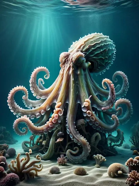 award-winning photography of a kraken with slimy tentacles glowing, whimsical, enchanted, magical, fantasy art concept, intricate details, masterpiece, best quality, realism, hyper realistic <lora:Abandoned_SDXL:0.8> ais-abandz