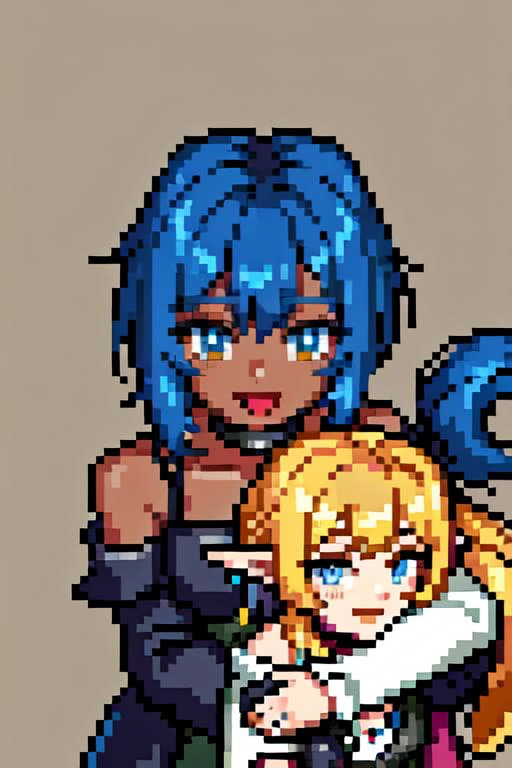 (otherworldly), highly insanely detailed, masterpiece, top quality, best quality, highres, 4k, 8k, RAW photo, (very aesthetic, beautiful and aesthetic), <lora:pov_arm_hug:0.7>,
(pov_arm_hug pov), your Waifu is hugging your arm,
1girl, breasts, looking at viewer, bangs, brown hair, 1boy, dress, bare shoulders, collarbone, flower, :d, sidelocks, outdoors, solo focus, choker, off shoulder, collar, no bra, shadow, from above, choker, looking up, short hair with long locks, jacket, off-shoulder dress, downblouse,
1girl, solo,
Tower13_Gizelle,
a beautiful elvish girl,
dark_skin, tan_skin, tanned skin, dark skin, dark-skinned, black-skinned, bronze skin,
(blue hair,golden blonde hair,split-color hair,dual-toned hair,two-tone hair),
dark brown background, (fantasy world)