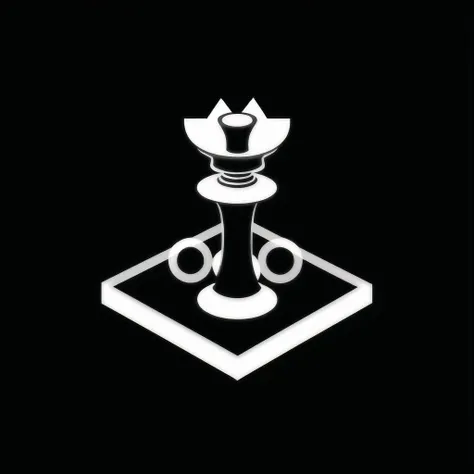 <lora:logoarchive:1>, logoarchive,  black and white logo, black hair, book, bookmark, chess piece, closed eyes, eyes closed, flower, highres, long hair, magnifying glass, sleeves pushed up, smile, solo, sweater