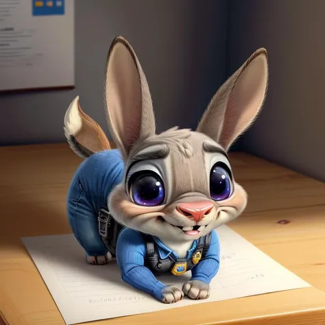 masterpiece, best quality, detailed, <lora:add_detail:0.9> add_detail, realistic,
<lora:cryptids:0.9> cryptids, <lora:judy, ears down, buck teeth, police uniform:0.9> judy, ears down, buck teeth, police uniform, solo,