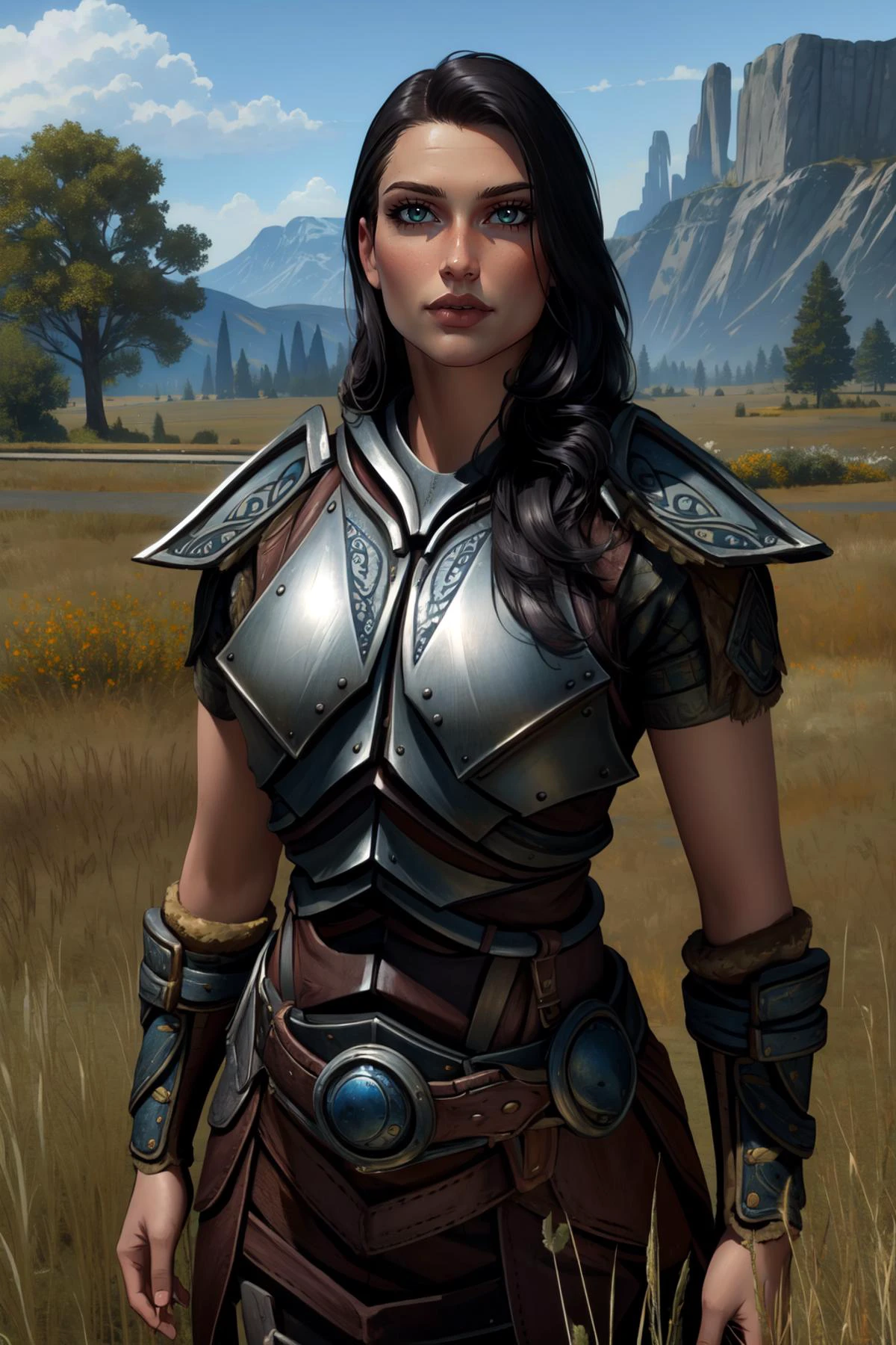 (masterpiece, best quality), intricate details,
1girl, <lora:Lydia-07:0.8> Lydia, armor, breastplate, outdoors, grassy field,
