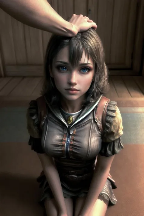 Highly detailed, High Quality, Masterpiece, beautiful, 1girl, solo, full body, <lora:Lydia-07:0.8>>, Lydia, <lora:more_details:1>, <lora:HeadpatPOV:1>, HeadpatPOV, pov, headpat