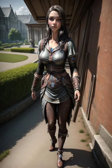 Highly detailed, High Quality, Masterpiece, beautiful, 1girl, solo, full body, <lora:Lydia-09:0.5>>, Lydia, <lora:more_details:1>