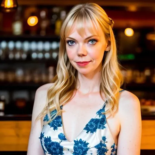 RAW photo, riki lindhome wearing an evening dress in a restaurant with a serious look on her face , (high detailed skin:1.2), 8k uhd, dslr, soft lighting, high quality, film grain, Fujifilm XT3
 <lora:riki lindhome v1.0:0.6>