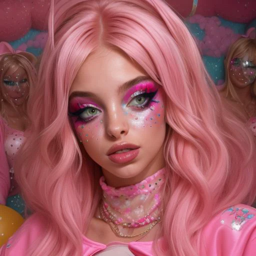 (emma kotos:1.2), (waifumia:1.3 )brightly lit, saturated, high definition photograph of a gorgeous stripper, in a ball pit, wearing (childish clothing:1.5), (diaper), (goodnites), (pull-ups),adult dressed like a girl, and glamorous (makeup:1.4) lingerie, winged eyeliner, blush, rouge, thick eyelashes, pastel themed, melanie martinez, detailed clothing,high fashion, y2k, realistic
<lora:detail_slider_v4:2> 0001SRGoodPictureV3 DEN_emma_kotos DEN_alice_delish