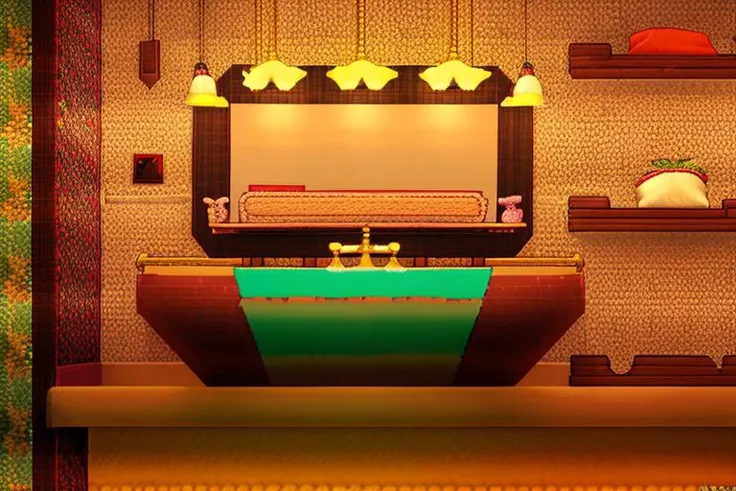 <lora:Terraria Style - V1:0.85> terraria_style, 2d, pixelart, bathroom, toilet, sink,