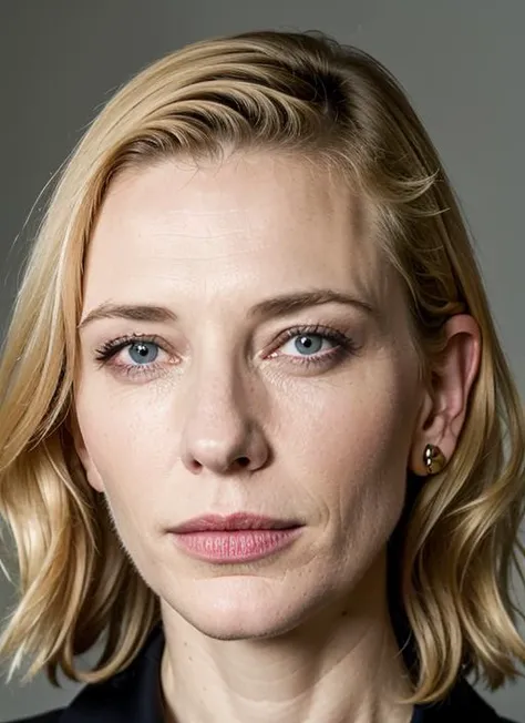close up portrait of sks woman , by Flora Borsi, style by Flora Borsi, bold, bright colours, ((Flora Borsi)), by Guy Bourdin, <lora:lora-small-cate-blanchett-v1:1>