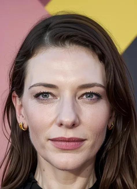 close up portrait of sks woman , by Flora Borsi, style by Flora Borsi, bold, bright colours, ((Flora Borsi)), by Ansel Adams, <lora:lora-small-cate-blanchett-v1:1>