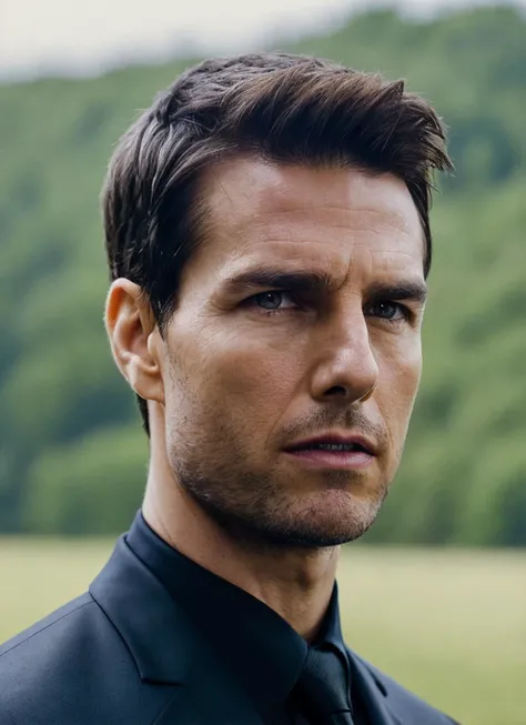 A stunning intricate full color portrait of (sks person:1), wearing a black official suit, epic character composition, by ilya kuvshinov, alessio albi, nina masic, sharp focus, natural lighting, subsurface scattering, f2, 35mm, film grain, <lora:locon_tomcruise_v1_from_v1_64_32:1.25>