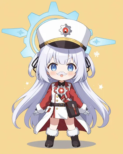 cherino \(blue archive\),fake_mustache, shako_cap, chibi, halo, minigirl, 1girl, open_mouth, belt_pouch, yellow_background, full_body, boots, fur-trimmed_coat, blush, white_gloves, holding, long_sleeves, ribbon, multiple_girls, >_<
<lora:cherino_(blue_archive)_image321_2023-11-26-000025:1>halo. gorgeous,key visual, vibrant, studio anime,award-winning, professional, highly detailed,high budget, cinemascope