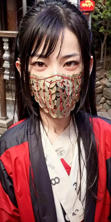 1girl,Tokyo street,night,close-up,upper body <lora:sd-No.173-000014:0.75>,(mask:1.2), 8k, RAW photo, best quality, masterpiece,realistic, photo-realistic,