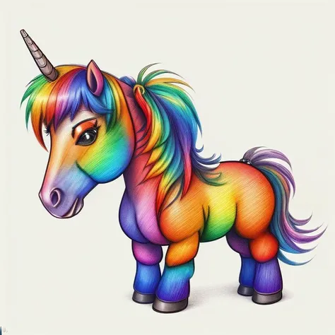RainbowPencilRockAI pony <lora:RainbowPencilRockAI:1>
