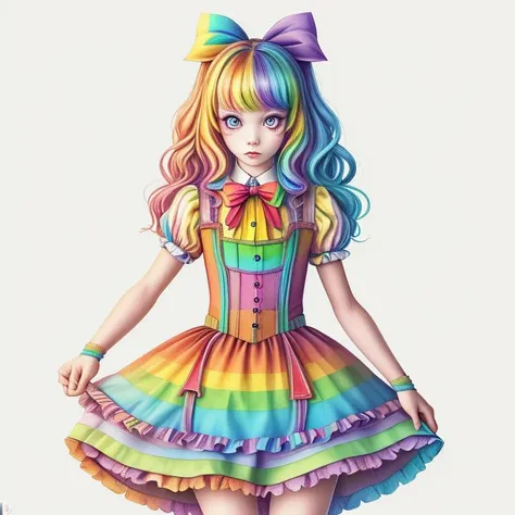 RainbowPencilRockAI Alice <lora:RainbowPencilRockAI:.9>