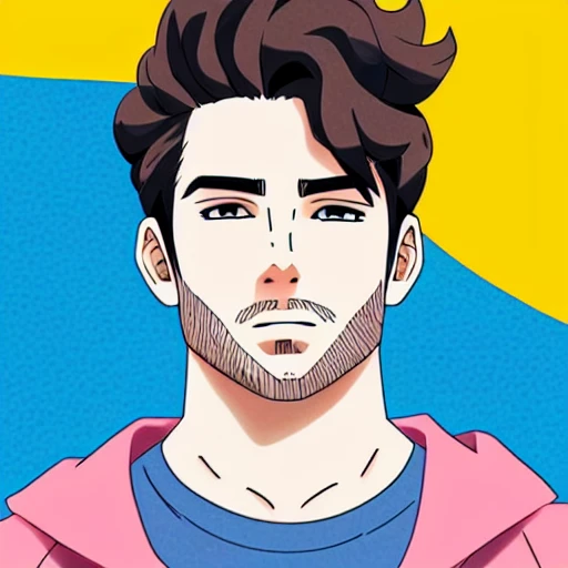 an anime illustration of hasanpiker person
