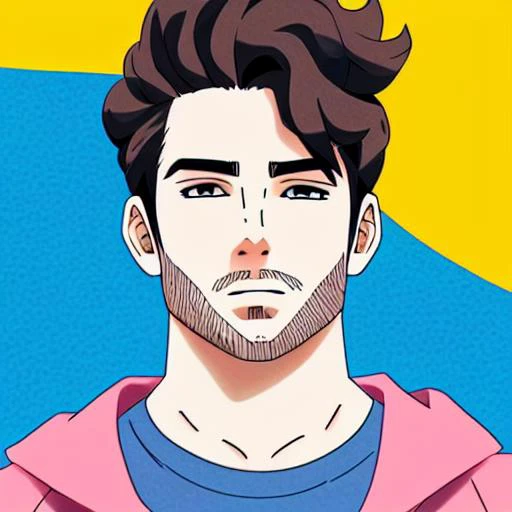 an anime illustration of hasanpiker person