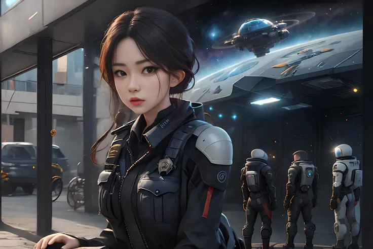<lora:2dSpriteStyle_20:0.6>, (8k, best quality, masterpiece:1.2), finely detail, (best faces),
AND 2dsprite character policewoman,<lora:koreandolllikenessV20_v20:0.2>, <lora:goYoonJung_v10:0.65>, <lora:japaneseDollLikeness_v10:0.15>, <lora:cuteGirlMix4_v10:0.5>,
AND 2dsprite assets space mass effect,