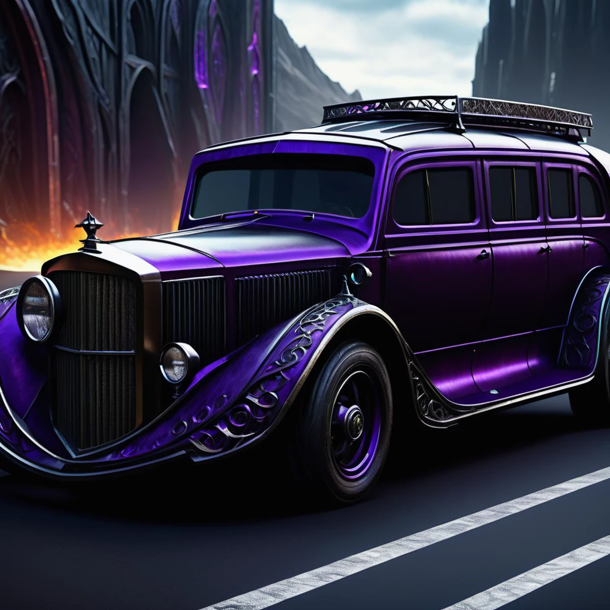 ((realistic,digital art)), (hyper detailed),DonMD4rk3lv3sXL Conveyance, Curved Fenders, Motorized Sunroof, Window Tint, Fiberglass, Imposing, Crinkled Texture, <lora:DonMD4rk3lv3sXL_v1.2-000012:0.8>