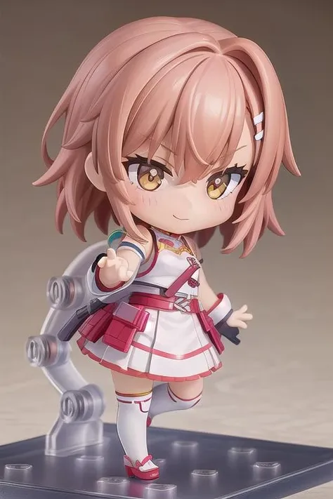 masterpiece, best quality,ultra detail, <lora:anmnr01:0.3> <lora:add_detail:0.5>,<lora:GoodHands-vanilla:0.8>1girl, <lora:nendoroid:0.7>.nendoroid,smile,misaka mikoto