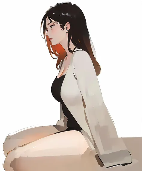 (masterpiece, top quality, best quality, official art, beautiful and aesthetic:1.2)
1girl, adult woman, medium breasts, lips closed, beautiful eyes,
wide shot, thick thighs,
hands in lap,
ginger hair, shoulder length curly hair,
cleavage,
subtle lipstick,
hazel eyes,
looking away,
anime,
side view,
in the style of Kentaro Miura,
simple background,
<lora:add_detail:-2>
<lora:zyd232_ChineseInkStyle_v1_0:1>