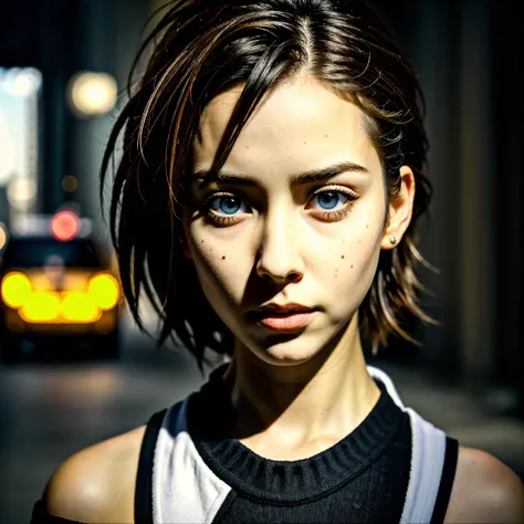  8k ultra hd, hdr,  DSLR, female ,  high detail, beautiful growing eyes, ,streetpunk, sexy, alluring, dangerous