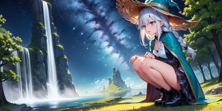 <lora:Shirakami Fubuki Hololive:1>, photo of shirakami fubuki, 
(detailed eyes),  (masterpiece), (best quality), (ultra-detailed), (((1girl))), (((solo))), forest, tree, fox, fantasy, flying, broom, night sky, outdoors, magic, spells, stars, clouds, fall water, wind, hair, cape, hat, boots, broomstick, glowing, mysterious, enchanting, whimsical, playful, adventurous, freedom, wonder, imagination, determination, skill, speed, movement, energy, realism, naturalistic, figurative, representational, beauty, fantasy culture, mythology, fairy tales, folklore, legends, witches, wizards, magical creatures, fantasy worlds, composition, scale, foreground, middle ground, background, perspective, light, color, texture, detail, beauty, wonder.