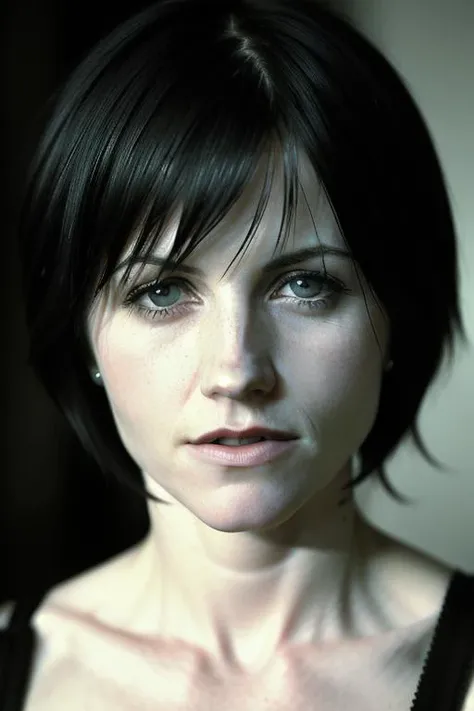 portrait photo of dolores smiling at the camera (masterpiece), (best quality), (detailed), (8k), (HDR), (wallpaper), (cinematic lighting), (sharp focus), (intricate), (closeup)