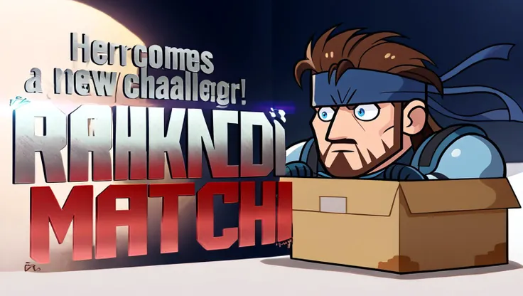score_9, score_8_up, score_7_up, source_cartoon, dark environment
BREAK new challenger, english text, text focus
BREAK b0xe, chibi, in box solidsnake, brown hair, beard, facial hair, headband, blue bodysuit, ?, !, confused, puckered lips
<lora:SFNewChallenger_XLPD:1.2><lora:boxed_potat_v1:1.2><lora:solidsnake-pdxl-nvwls-v1:0.9>