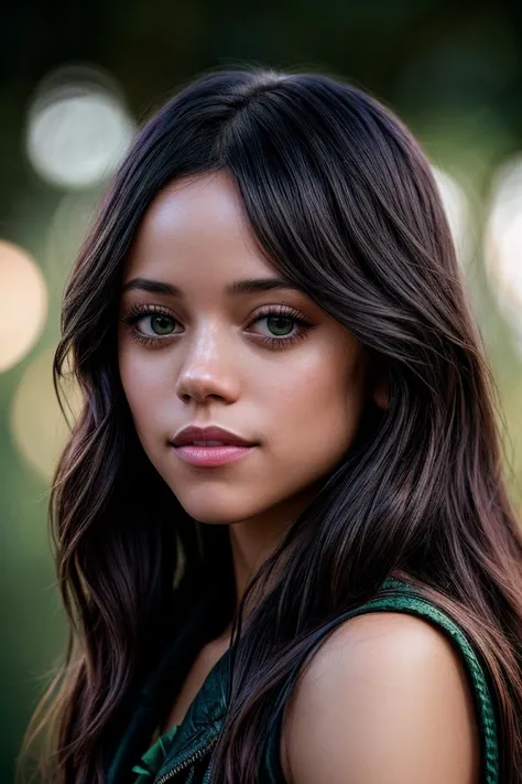 photo of beautiful (jenn0rtega-135:0.99), a woman with perfect hair, wearing black (transparent coat:1.1),  (cute smile:1.1), (plain green background:1.1), (glossy lips, blush:1.1), modelshoot style, (extremely detailed CG unity 8k wallpaper), professional majestic photography, ((slightly open mouth)), (closeup portrait), (Vest Pocket Autographic Kodak Camera), 24mm, exposure blend, hdr, faded, extremely intricate, High (Detail:1.1), Sharp focus, dramatic, soft cinematic light, (looking at viewer), (detailed pupils), 4k textures, soft cinematic light, adobe lightroom, photolab, elegant, ((((cinematic look)))), soothing tones, insane details, hyperdetailed, low contrast