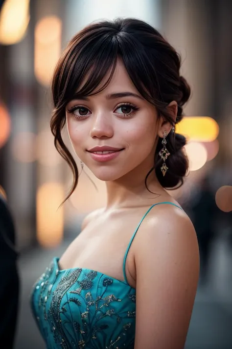 photo of beautiful (j3nna0rt3ga-135:0.99), a woman in a (movie premiere gala:1.1), perfect hair, hair upsweep updo, wearing blue (mouse costume:1.1), ((Writer Academia:1.1)), (smiling:1.1), modelshoot style, (extremely detailed CG unity 8k wallpaper), professional majestic (photography by lee friedlander:1.1), (Fujifilm X-T4 Mirrorless Camera), 24mm, exposure blend, hdr, faded, extremely intricate, High (Detail:1.1), Sharp focus, dramatic, soft cinematic light, (looking at viewer), (detailed pupils), (upper body), 24mm, 4k textures, soft cinematic light, adobe lightroom, photolab, elegant, ((((cinematic look)))), soothing tones, insane details, hyperdetailed, low contrast