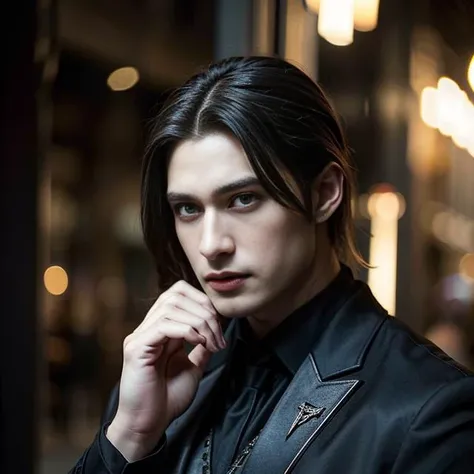 cinematic, closed shot, A modern vampire man battles against beautiful __hairstyle__ amazons, OverallDetail, <lora:JapaneseDollLikeness_v15:1>, (masterpiece,best quality:1.5)