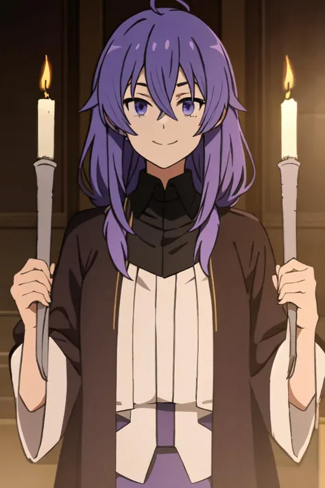 Roxy, purple hair, casting a spell, arrogant, smile <lora:Reinc_v3:0.7>