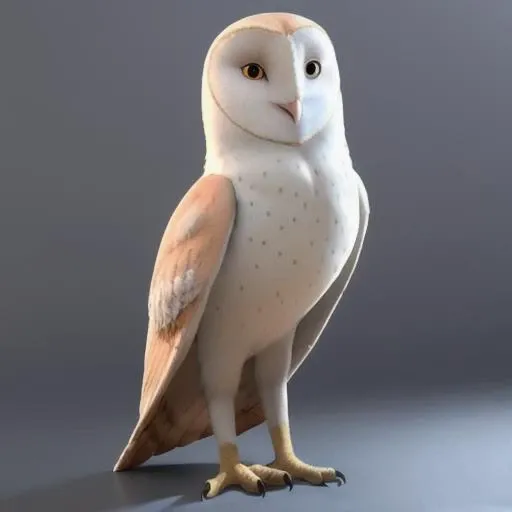 <lora:gahoole:0.5> owl, male, best quality, masterpiece, barn owl, full body, soren, cgi