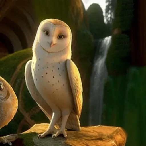 <lora:gahoole:0.7> barn owl, owl, watching at viewer, cgi, female, best quality, masterpiece