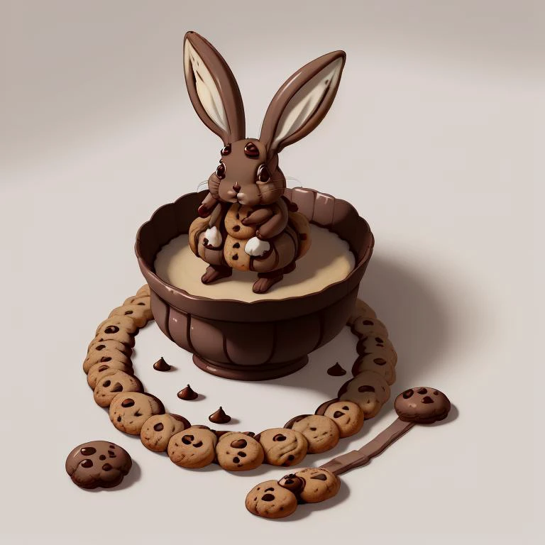 <lora:CookiePunkAI:.8> CookiePunkAI rabbit