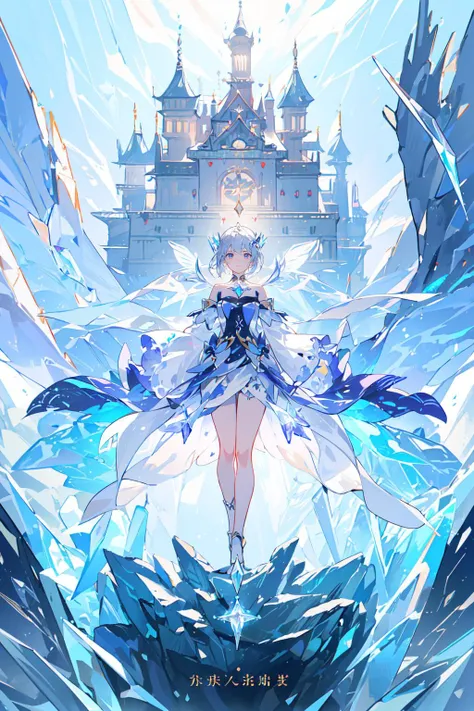 <lora:TarotIV:1>,tarot,beautiful detailed glow,detailed ice,beautiful detailed water, (floating palaces:1.3),(((ice crystal texture wings))),