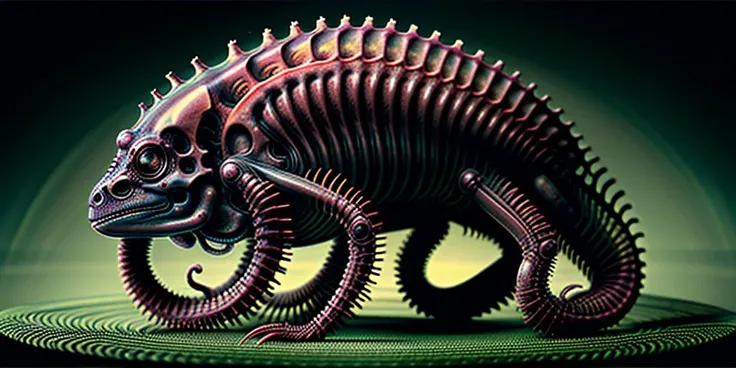 a biomechanical organism, mates with itself, writhing, tubes, oil leakage, tendrils and cords, in a drop of blood, macro, tight focus, monochromatic, bromide<lora:HRGigerArhPv3:.3><lora:nvjobWaterV10ToCreateA_v10:.2> <lora:transparent_specimen_v1:.1> <lora:bubble:.2><lora:fractalized:0.4>HRGigerArhP style