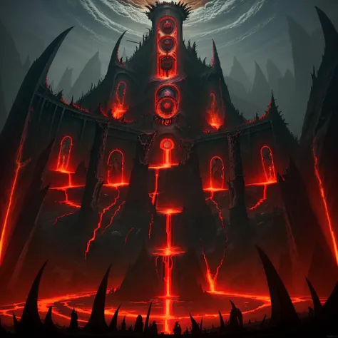 <lora:RealmsOfFire:1> refi, Dante's Inferno