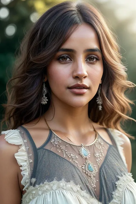 beautiful woman (Aish45h4rm4:.99), beautiful hair, elegant, ((portrait)), (closeup:1.1), ((from the waist up)), (sunlit enviroment:1.2), ((medieval village)) (rolling hills in background), (at noon, no clouds:1.5) hair blowing in wind, wind lift, natural skin texture, ((woman of royalty)), ((modest victorian dress with (Jewel Neckline):1.2)) (1850s dress style), 24mm, 4k textures, soft cinematic light, adobe lightroom, photolab, hdr, intricate, elegant, highly detailed, sharp focus, ((((cinematic look)))), soothing tones, insane details, intricate details, hyperdetailed, low contrast, soft cinematic light, exposure blend, hdr, faded,