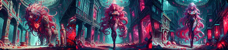 mulher alta, Madura 30 anos de idade, Her skin is totally purple in color, pele de cor roxa, your eyes are red, Her hair is dark red, ela usa um batom rosa claro, She has a pointed black crown that has several purple jewels on it, She is in her castle, In the bedroom of his dystopian medieval castle, The castle is black and gloomy, It has poor clarity and is naturally obscure.., distopia, (((Bodysuit preto |, pintado em, totalmente coberto, couro preto))), (((Bodysuit preto |, pintado em, totalmente coberto, couro preto))), ((((seios gigantescos)))), Her breasts are giant, ((((Assinatura Grande)))), ((((Pawns)))), seus peitos tem silicone, Extraordinary big boobs, coxas grossas e inchadas, ((((corpo grande)))), corpo inchado, coxas firmes, dele ((((The ass is huge)))), ((((bunda gigante)))), Bundona, bunda siliconada, ((((expression would be)))) {artistic work} {melhor qualidade} {4K HD | |} {distopia}