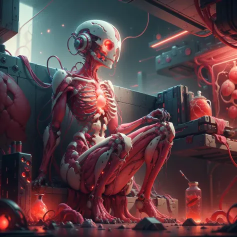 <lora:VascularTech-20:0.85>, VascularTech, scifi, inner glow, bones ,
geometrical , 1girl, full body, on a hill