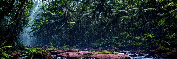 Bright tropical jungle