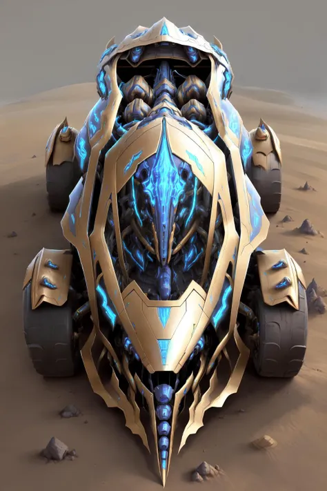 oxcart ProtossAI, no humans, full body,close up, <lora:ProtossAI:1>