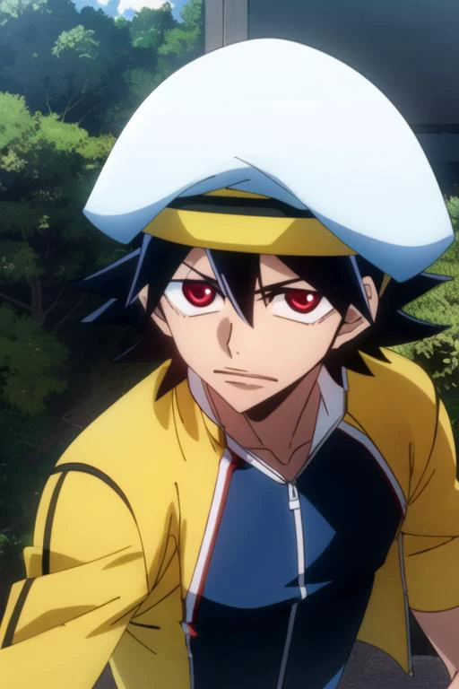 (best quality:1.1), (masterpiece:1.4), game cg, , upper body, depth of field, , (anime:1.4), 1boy, solo, male focus, <lora:yuuto_shinkai:0.98>, yuuto_shinkai, black hair, red eyes, vest, beret, feudal japan,